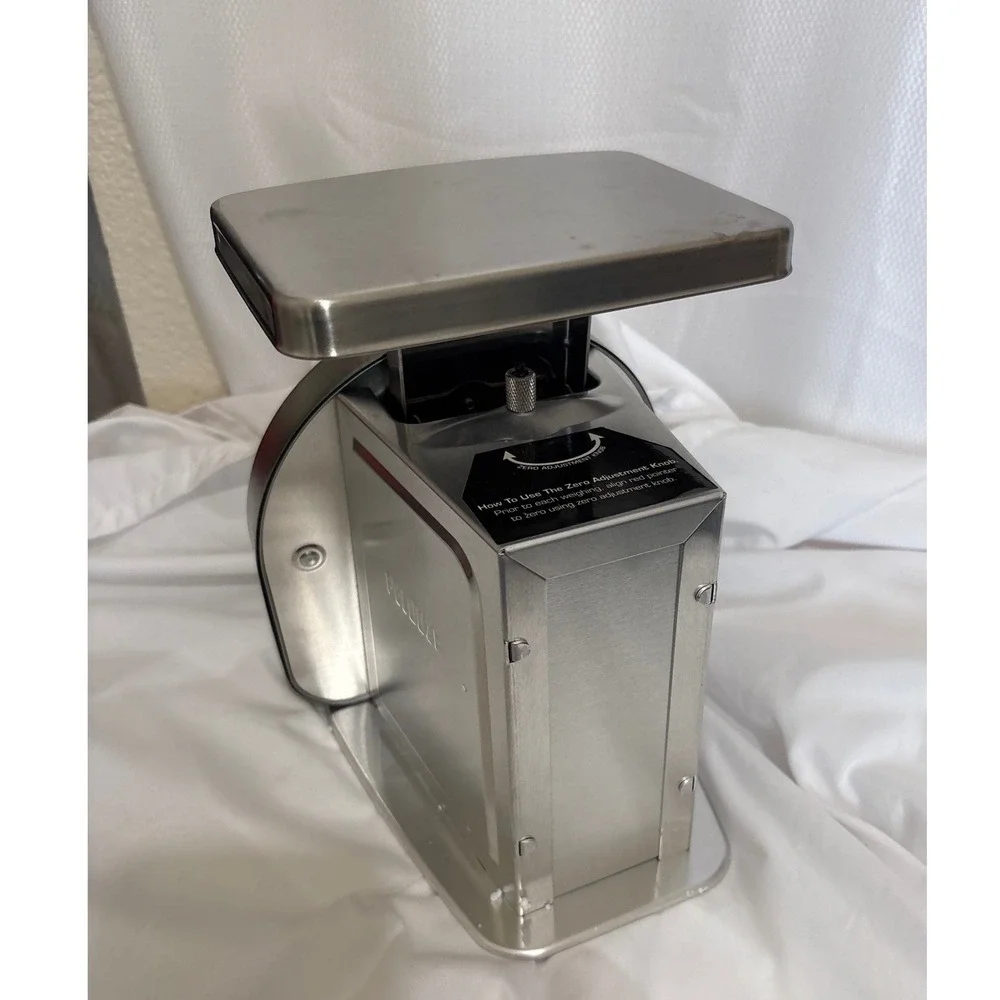 NWT Dymo Pelouze Y50 Mechanical Shipping Scale 50 lb Capacity Stainless Steel